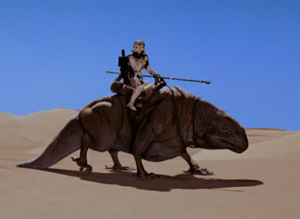 The Dewback from star wars a creature native to Tatooine. 