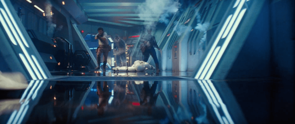 Poe, finn and chewie on a rampage