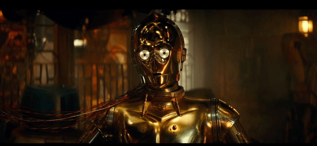 C-3PO getting shut down