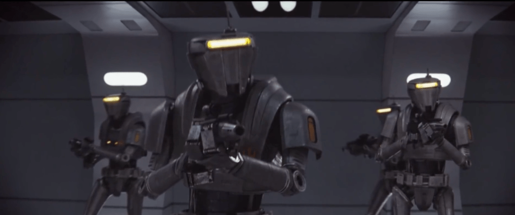 The New Republic guard droids 