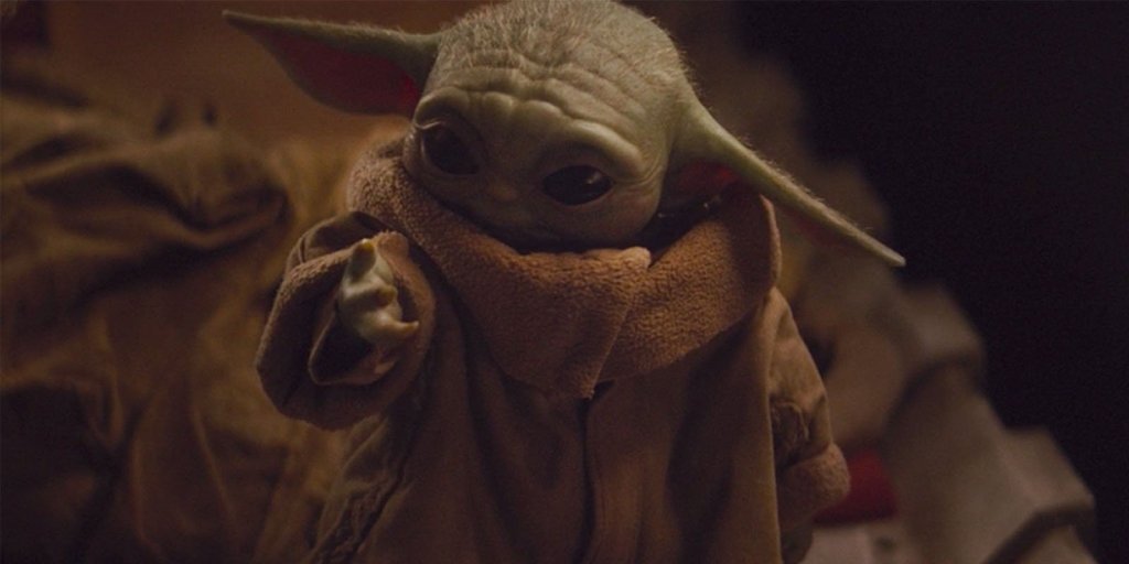 The Child using the force curious about his own powers.