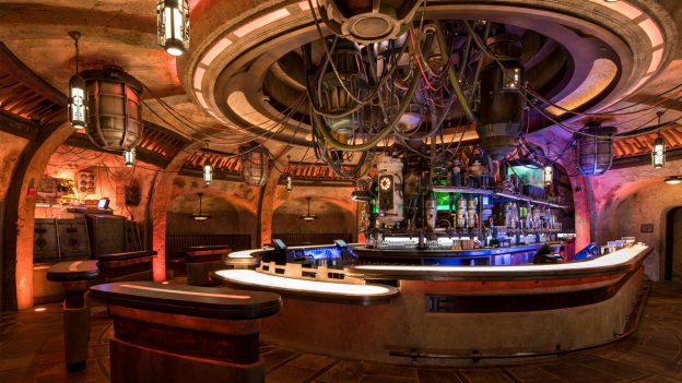 If those don't sound like they'll quench your thirst then there is always Oga Garra's Cantina. Here, you can find an array of both alcoholic and non-alcoholic beverages. These drinks, Batuu Brew, Black Spire Brew, Blurrgfire, Toniray White, Andoan White, Fuzzy Tauntaun and Moogan Tea. 