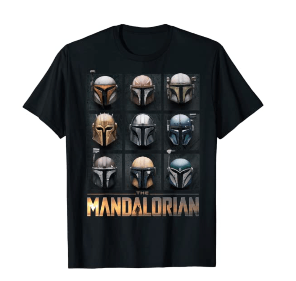 Star Wars The Mandalorian Helmet Box Up T-Shirt