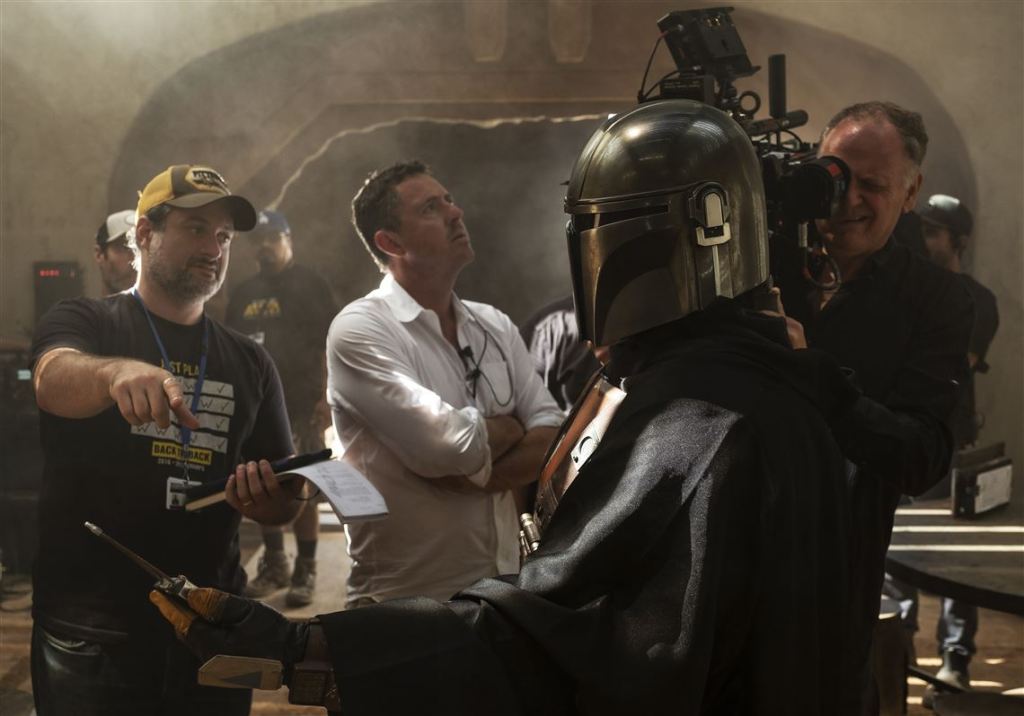 Dave Filoni on set of The Mandalorian